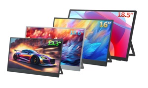 Portable Monitor 13.3 15.6 16 18.5" With VESA <b>Stand</b> FHD USB C Gaming Monitor for Laptop <b>PC</b> PS4/5 Switch Phone Extend Screen - Product Image 2