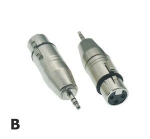 Nouveau assez Stock XLR 3 broches femelle Jack à 3.5mm femelle et mâle 1/8 "TRS <span class=keywords><strong>Mini</strong></span> femelle stéréo Microphone Audio adaptateur convertisseur connecteur - Product Image 4