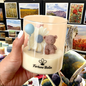 Customizable Mini Teddy Bear <b>Candles</b> <b>Soy</b> Wax Luxury Handmade Aromatherapy Biodegradable Long-lasting Cute Baby Shower <b>Candle</b> - Product Image 2