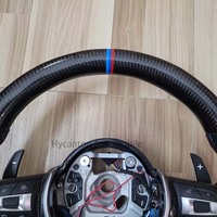 Accessoires de voiture de haute qualité volant en cuir de Fiber de carbone véritable adapté pour volant de voiture BMW F01 F02