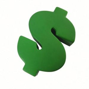 Balle anti-stress en PU personnalisée avec logo, jouet publicitaire en forme de dollar, vente en gros - Product Image 3
