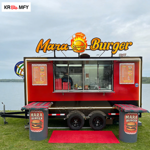 2025 Stainless Steel Trailer <b>Large</b> Truck With Full Kitchen Foodtruck Commercial Outdoor Food Cart - Product Image 3