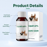 Supplément liquide pour bétail à 1,87 % en stock, vente en gros, digestion, immunité, OEM pour chevaux, vaches, moutons, chèvres