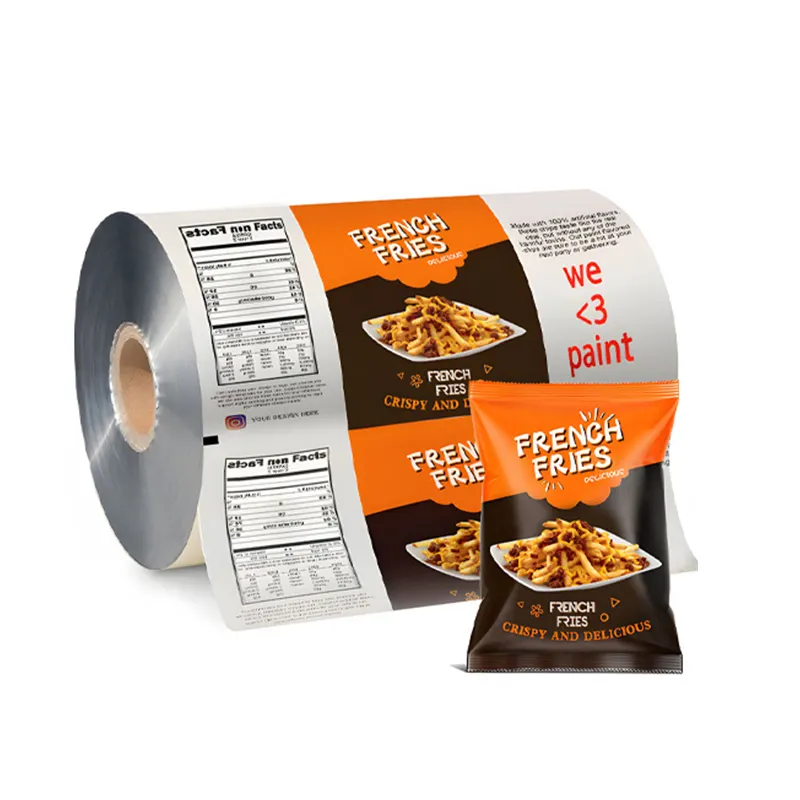 Custom Food Packaging Printing Embalagens Plásticas Rolls Laminação Embalagem Flexível Sachet Rolls Film