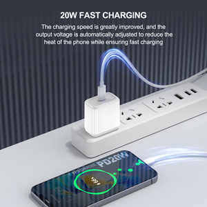 Bán Chạy Nhất Kép Cổng USB A + C Tường Adapter Nhà Máy Ban Đầu Pd20w Qc18w Thông Minh Nhanh Chóng Sạc Sạc Sạc Du Lịch EU/Mỹ Điện Thoại 3A AC - Product Image 6