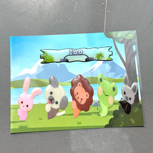 Autocollants en vinyle en forme d'<span class=keywords><strong>animaux</strong></span> mignons pour les projets d'artisanat et d'art en résine pour enfants - Product Image 2