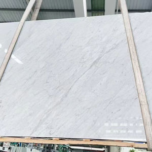 Lusso nobile costo efficace e leggero italiano Carrara bianco piatto sottile piastrelle di marmo - Product Image 1