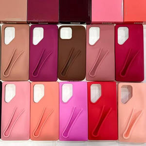 Coque de téléphone en silicone à succès avec gloss à lèvres et miroir, coque de protection à clipser pour Samsung Galaxy A15 A32 S22 Ultra - Product Image 2
