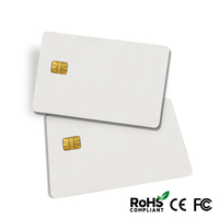 Tarjeta SIM inteligente de PVC, contacto de alta calidad SLE4442 AT24C64 IC, en blanco