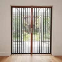 Moustiquaire invisible en acier inoxydable 20 mailles, design moderne, pour portes et fenêtres, anti-effraction, résistante aux insectes, usage hôtelier 5
