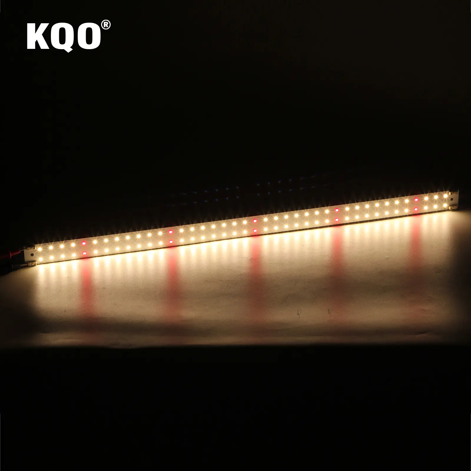 KQO 3 مللي متر سميكة لوحة دائرة مطبوعة LED قطاع (لا حاجة الحرارة بالوعة) مع سامسونج LM281B + 590x28.5 مللي متر ثابت الحالي PCBA للنباتات الإضاءة