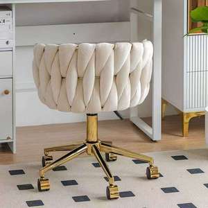 k Luxury <b>Makeup</b> <b>Chair</b> Dressing <b>Chair</b> Gold Iron Roll Wheelchair Nail <b>Chair</b> Suitable for Salon Beauty Salon - Product Image 2