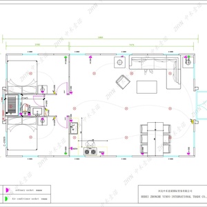 Casa Contenedor Prefabricada Plegable, Ecológica, Sostenible, Resistente a la Humedad, Completamente Amueblada, para Casa de Vacaciones, con Techo Triangular y Terraza - Product Image 2