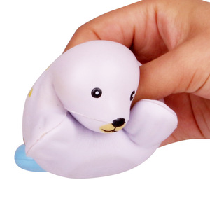 Pu Foam Cartoon Seal <b>Squishy</b> Toy 2 To 4 Years Unisex Fidget Toy - Product Image 1