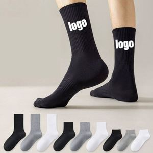 Chaussettes de sport en coton respirant, broderie jacquard, design tendance, article promotionnel de luxe, ensemble de chaussettes avec logo personnalisé, chaussettes de Noël - Product Image 5