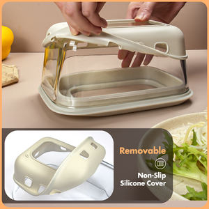 <span class=keywords><strong>Mandoline</strong></span> multifonction 3 en 1 pour légumes, concombre, pomme de terre, carotte, gingembre, fromage, râpe, récipient, manuel, en acier inoxydable - Product Image 6