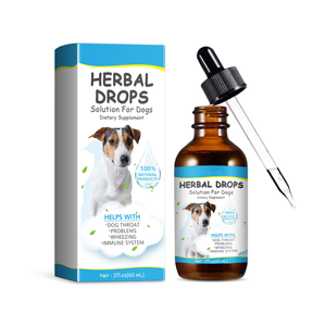 Gouttes Naturelles à Base de Plantes 60ml pour Soulager la Toux et le Nez qui Coule chez les Chats et les Chiens – Soutien au Bien-être Respiratoire - Product Image 1