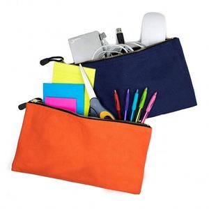 Durable Oxford Polyester Cotton Plumber Custom Canvas Tool Pouch Zipper Bag Black Multi Purpose Storage Bag - Product Image 1