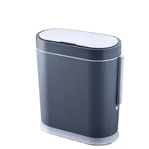 Poubelle d'intérieur ver et personnalisée, corbeille avec couverture de poubelle, sous un conteneur intelligent, Mini-poubelle avec brosse de toilette