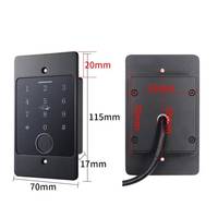 Tuya IP66 étanche DC12V entrée en alliage de zinc clavier tactile biométrique empreinte digitale 125khz système de contrôle d'accès caché lecteur de porte