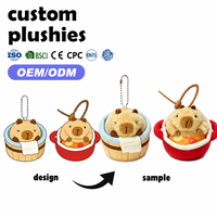 Pendentif en peluche Capybara OEM Hot Pot, couleur personnalisable, avec fonction d'appel BB intégrée, vente en gros de cadeaux
