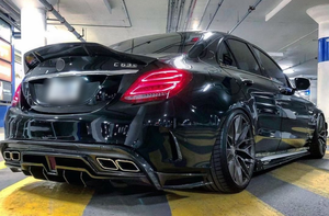 Difusor de Parachoques Trasero de Fibra de Carbono Estilo IMP para Mercedes-Benz W205 C63, Pieza de Repuesto para Automóvil - Product Image 5