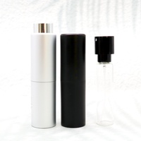 Flacon de recharge de parfum en aluminium miniature portable personnalisé 20 ml Vaporisateur de parfum en verre épais avec boîte