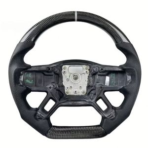 Volante de Fibra de Carbono Forjado de Fondo Plano para Land Rover Discovery 5 <span class=keywords><strong>Defender</strong></span> 2016 2017 2018 2019 2020 2021 <span class=keywords><strong>2022</strong></span> 2023 2024 - Product Image 3