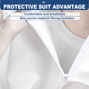 B2B 재고 정리 세일 일회용 미세 다공성 작업복 보호복 후베이 하이신 수술복 작업복 공급업체 - Product Image 4