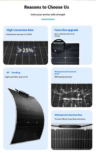430W portatile flessibile pannello solare adesivo pieghevole a <span class=keywords><strong>Film</strong></span> sottile modulo PV per campeggio all'aperto escursionismo zaino di potere comodo - Product Image 4