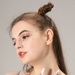 Personnalisé OEM Gemmes <span class=keywords><strong>Visage</strong></span> Autocollant Femmes Corps Art Unique Perle <span class=keywords><strong>Visage</strong></span> Oeil <span class=keywords><strong>Strass</strong></span> Étanche Temporaire <span class=keywords><strong>Bijoux</strong></span> Tatouage Autocollant - Product Image 2