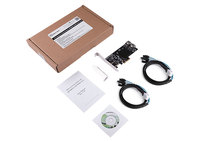 PCIe ke 8 Port SATA 3 6g Ssd Dengan Kartu SFF8087 dengan Kabel Mini SAS ke SATA