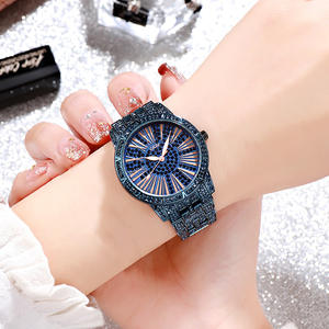 Reloj versátil para mujer con correa deslizante y esfera con incrustaciones de diamantes, reloj elegante - Product Image 6