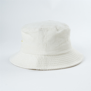 หมวกทรงถังสำหรับเด็กหมวกบอนนี่ผ้าลูกฟูกปักโลโก้และเชือกแบบกำหนดเอง - Product Image 3