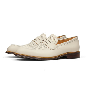 Chaussures mocassins d'hiver légères pour hommes en cuir véritable, logo personnalisé, couleur personnalisée, emballage personnalisé, haute qualité, taille sur mesure, OEM - Product Image 1