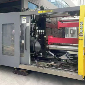 Machine de moulage par injection horizontale hydraulique à deux plats de 1000 tonnes, 5ème génération, contrôlée par PLC, avec boîte de vitesses et vis de roulement, d'occasion, modèle Borch - Product Image 1