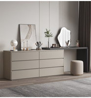 Table de toilette moderne avec miroir, tabouret et console – Meuble de luxe moderne pour chambre à coucher