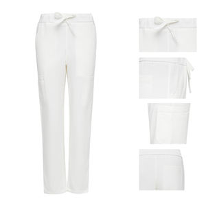 Uniforme Médico <span class=keywords><strong>de</strong></span> <span class=keywords><strong>Enfermera</strong></span> Blanco Puro <span class=keywords><strong>de</strong></span> Diseño Minimalista, Uniforme <span class=keywords><strong>de</strong></span> Hospital al por Mayor a Bajo <span class=keywords><strong>Precio</strong></span>, <span class=keywords><strong>Bata</strong></span> Quirúrgica Lavable - Product Image 3