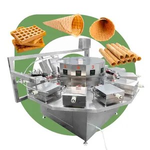 Việt Nam bán tự động sử dụng nhà Wafer trứng cuộn Hà Lan stroopwafel Máy Nhà Hàng Ice Cream Cone dây chuyền sản xuất