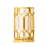 Vase en Verre Créatif Luxe Léger, Décoration de Salon, Meuble TV et Porche, Vase en Verre Créatif Métal