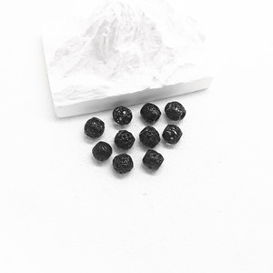 Black Stainless Steel Round Bead Spacer For Bracelet Making GZY-PJ20 Casting Heart Snowflake Circle Pattern Jewelry Findings - Product Image 4