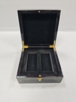 Boîte cadeau carrée noire personnalisée avec design transparent moderne, boîte à bijoux intérieure en EVA, boîte de rangement, boîte cadeau de luxe