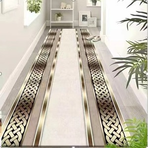 <strong>Runner</strong> Rug Red Hallway Floor Mats Cuttable Hotel <strong>Hall</strong> <strong>Long</strong> Carpet Thick for Staircase Living Room Bedroom - Product Image 2