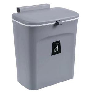 Kitchen Hanging Trash Can Mountable Small Under Sink Food Waste Bin Plastic Garbage Bin