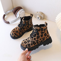 Bottes à imprimé léopard pour enfants, avec fermeture éclair latérale, légères, en fausse fourrure, pour printemps, été, automne, hiver, pour tout-petits, vente en gros