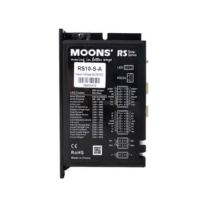 MOONS RS10-S-A 2 상 Nema 34 하이브리드 RS232 고속 응답 인코더 폐쇄 루프 스테퍼 모터 드라이버