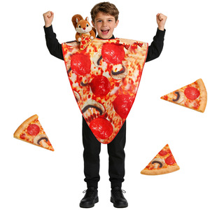 Costumes de cosplay <span class=keywords><strong>pizza</strong></span> unisexe pour enfants Halloween 100% polyester Marque XINJIE En stock - Fours de scène et spectacles sur le thème de la nourriture - Product Image 1