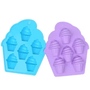 Ensemble de Décoration De gâteaux Crème Glacée Cône Forme Silicone Moule Pour Décoration De Gâteau