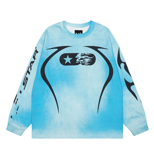 T-shirt <span class=keywords><strong>Lunga</strong></span> da <span class=keywords><strong>Uomo</strong></span> Hellish Star in <span class=keywords><strong>Cotone</strong></span> di Alta Qualità con Etichette - Replica 1:1 - Abbigliamento in Saldo - Product Image 2