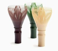 Fouet à matcha en résine plastique PP de qualité alimentaire avec logo personnalisé, brosse à thé vert japonaise Chasen, accessoires à thé matcha réutilisables